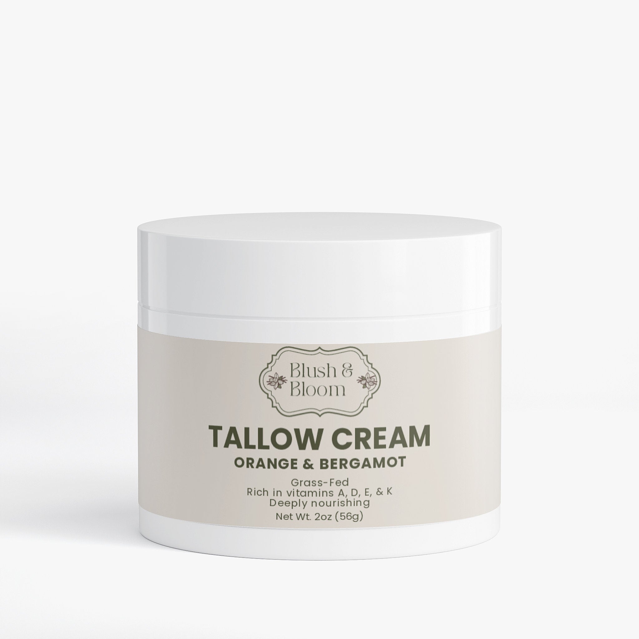 Tallow Cream & Bergamot – Nourishing & Refreshing Skin Cream