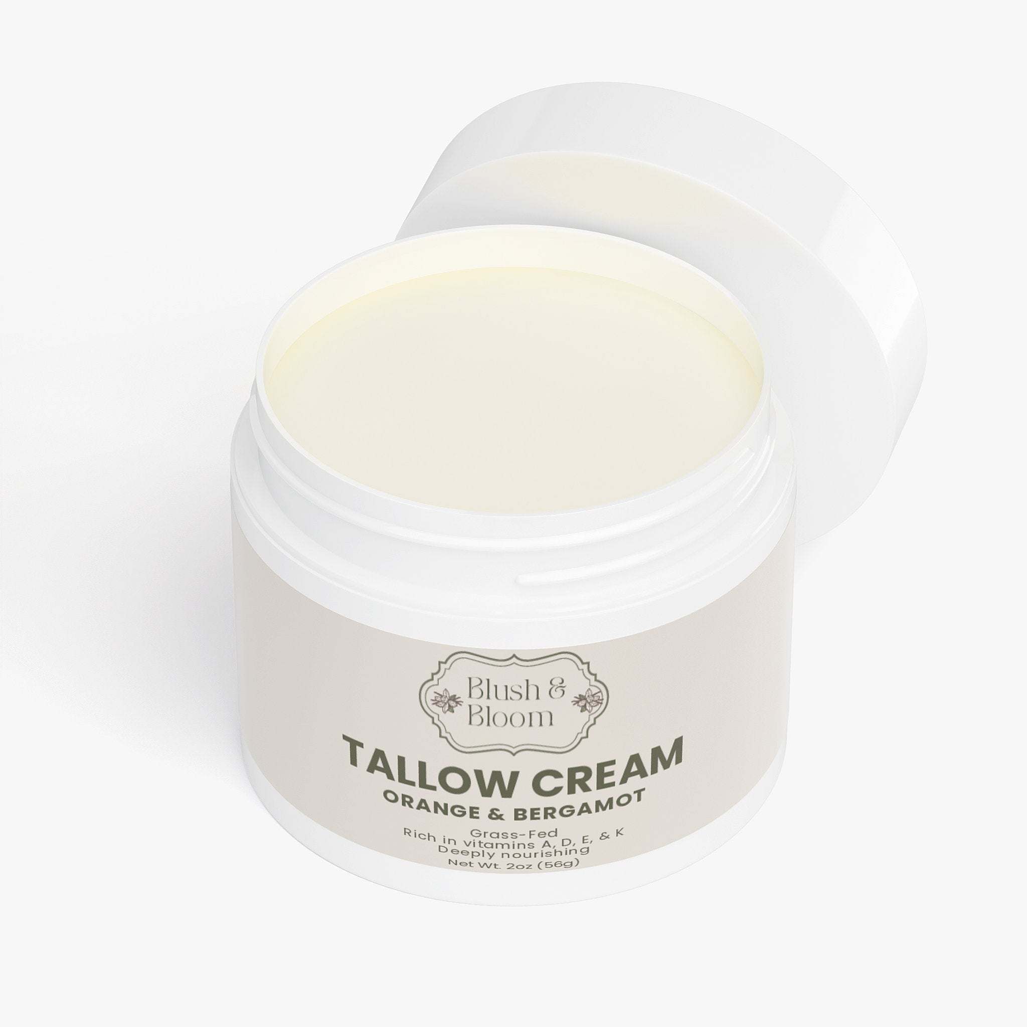 Tallow Cream & Bergamot – Nourishing & Refreshing Skin Cream