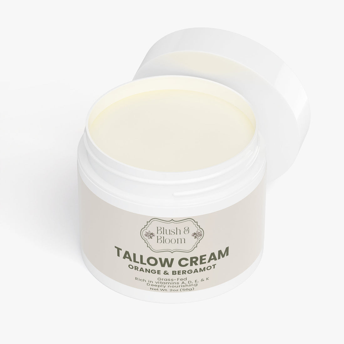 Tallow Cream & Bergamot – Nourishing & Refreshing Skin Cream