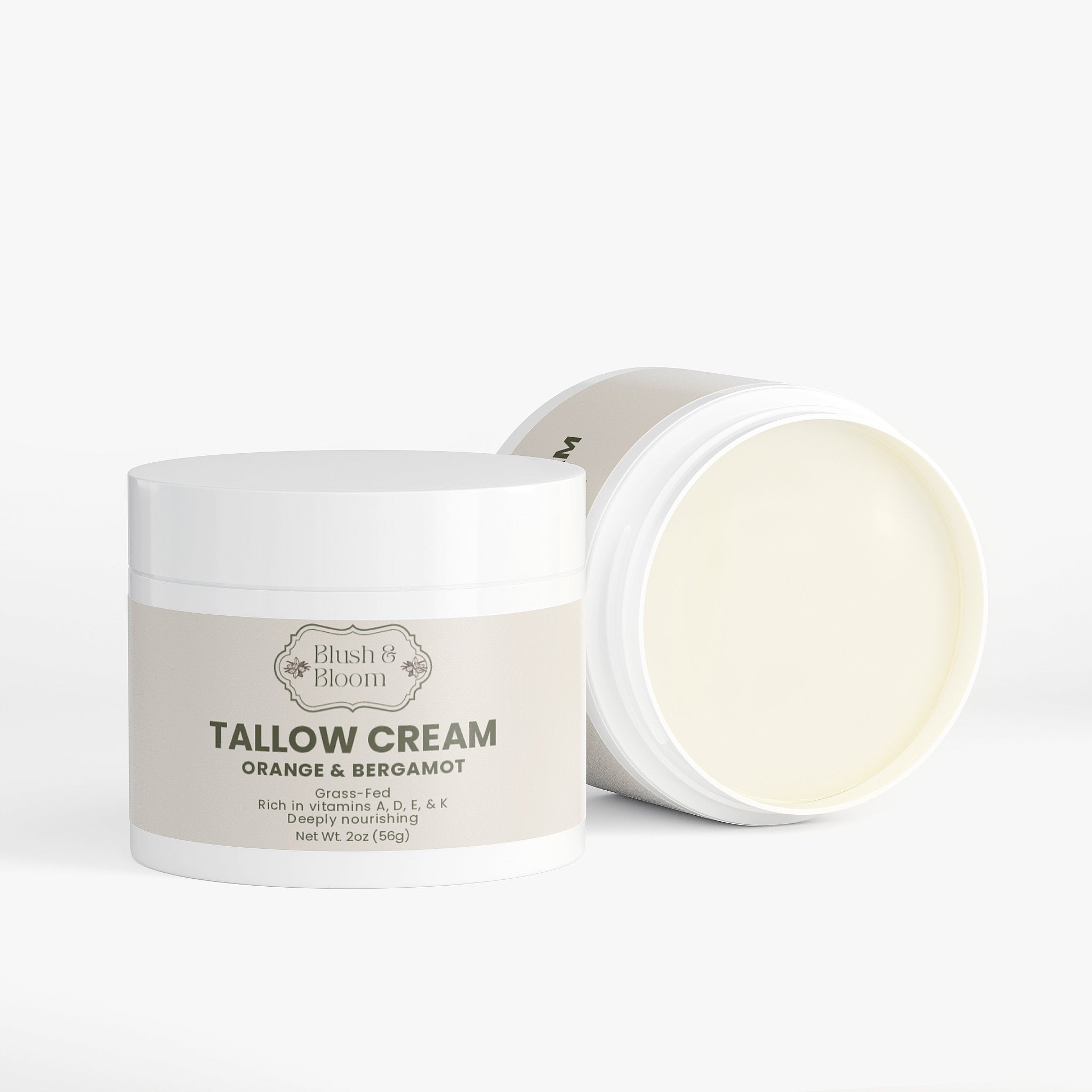 Tallow Cream & Bergamot – Nourishing & Refreshing Skin Cream