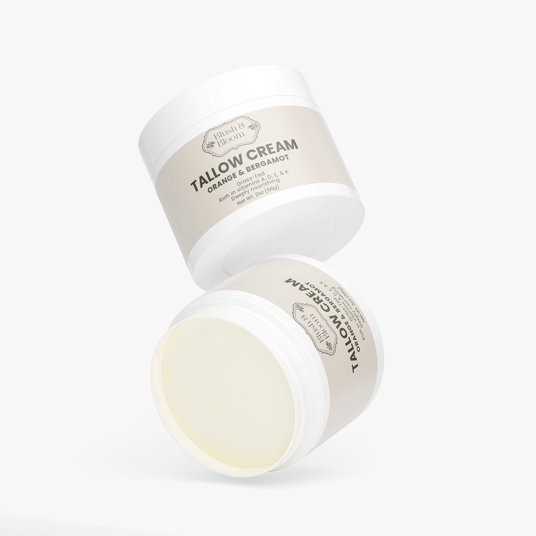 Tallow Cream & Bergamot – Nourishing & Refreshing Skin Cream