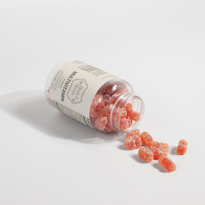 Jar of Multivitamin Bear Gummies for Adults By Blush And Bloom Care Store USA