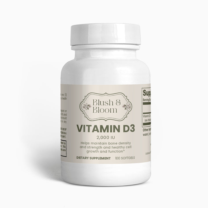 Vitamin D3 2,000 IU – Support Bone, Immune & Overall Health