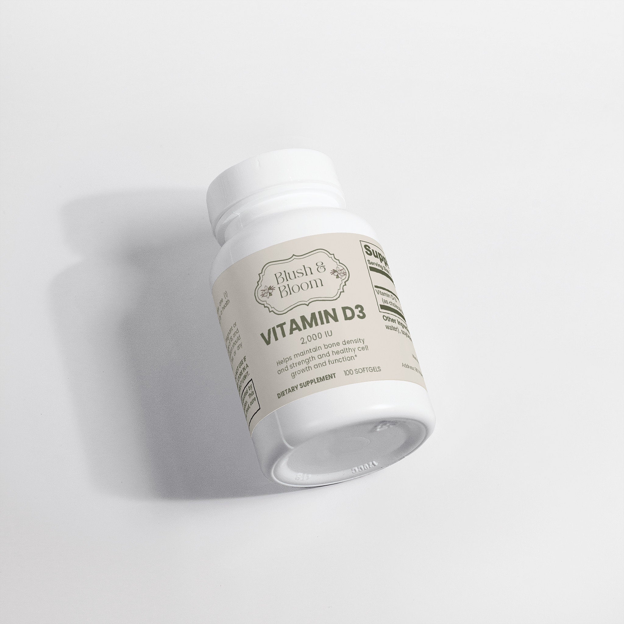 Vitamin D3 2,000 IU – Support Bone, Immune & Overall Health