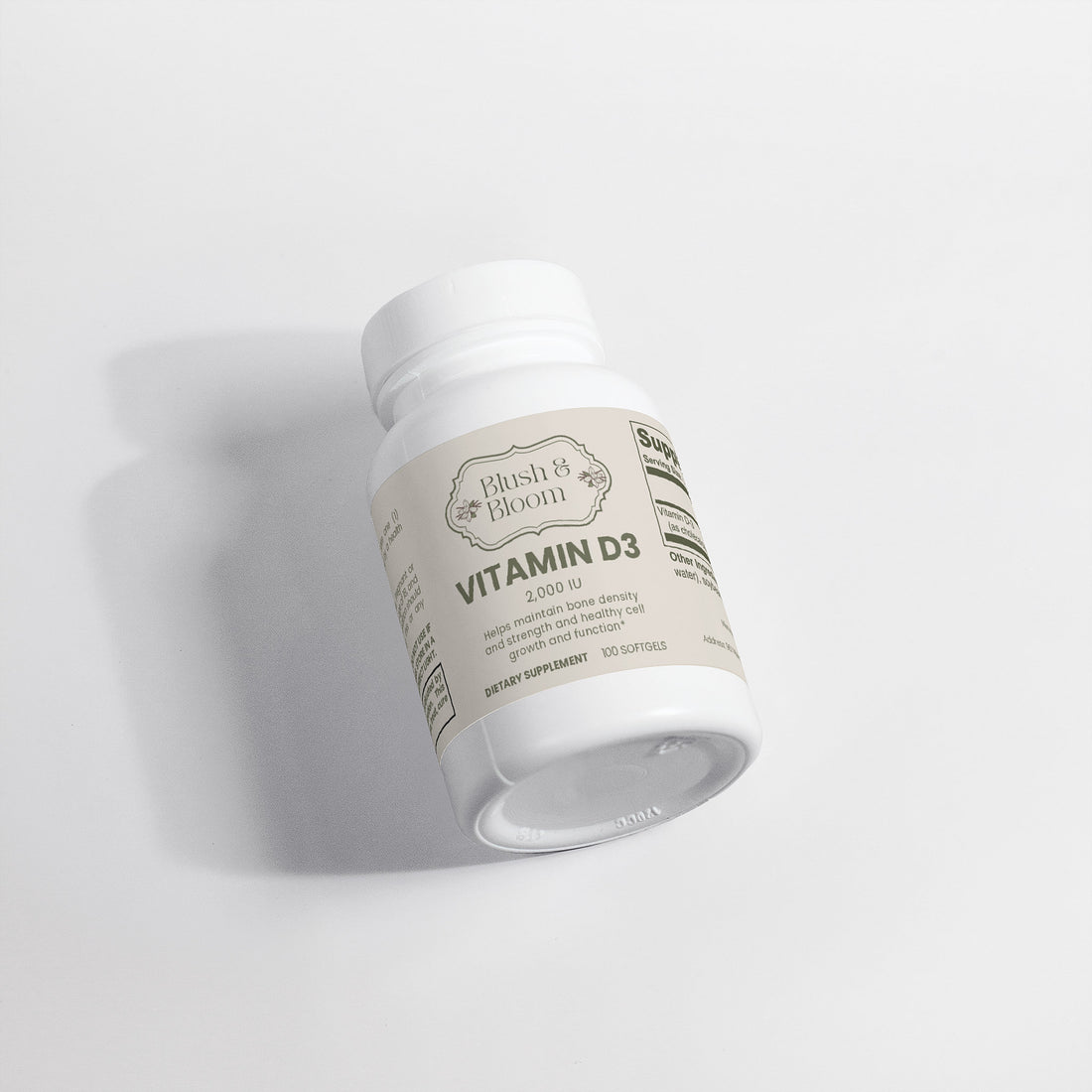 Vitamin D3 2,000 IU – Support Bone, Immune & Overall Health