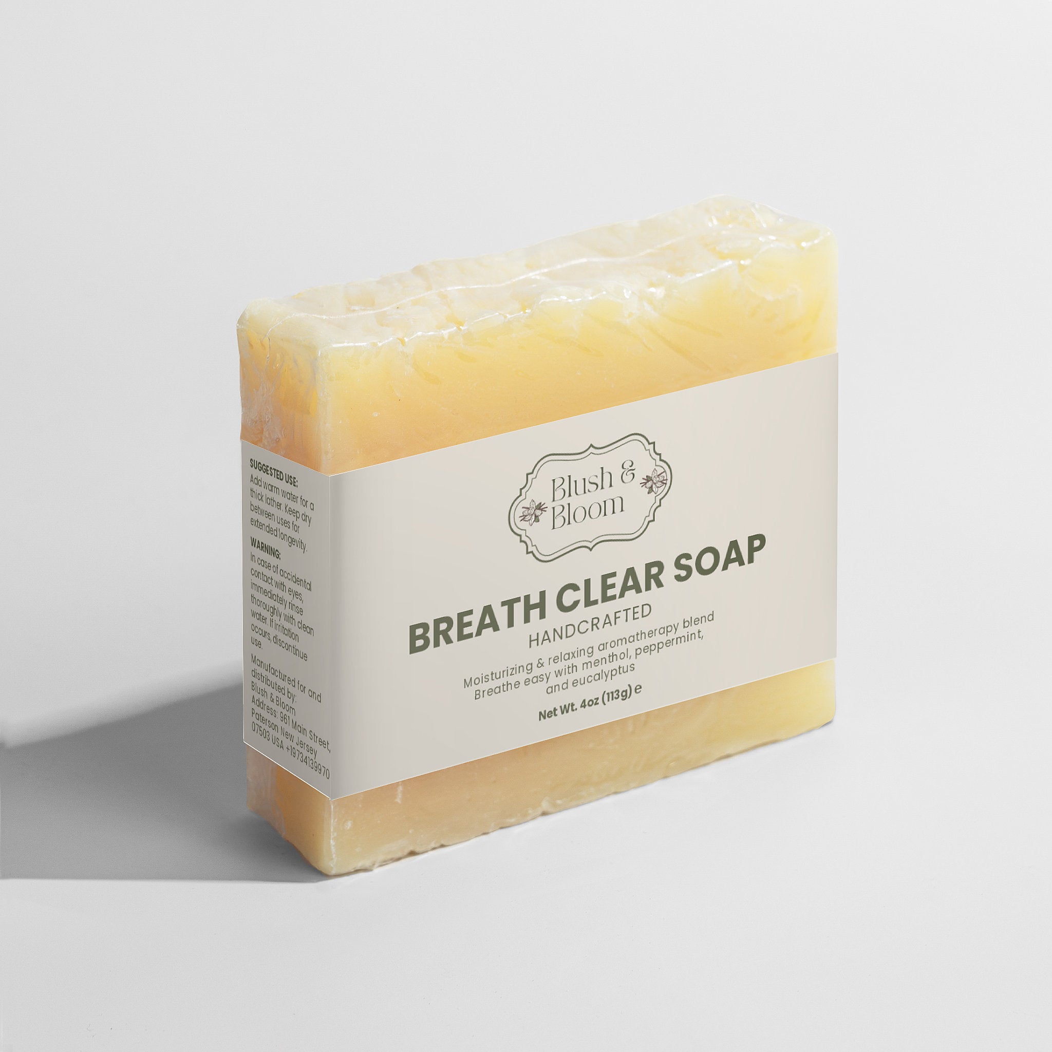 Try Our Breathe Clear Soap By Blush and Bloom Care Store US