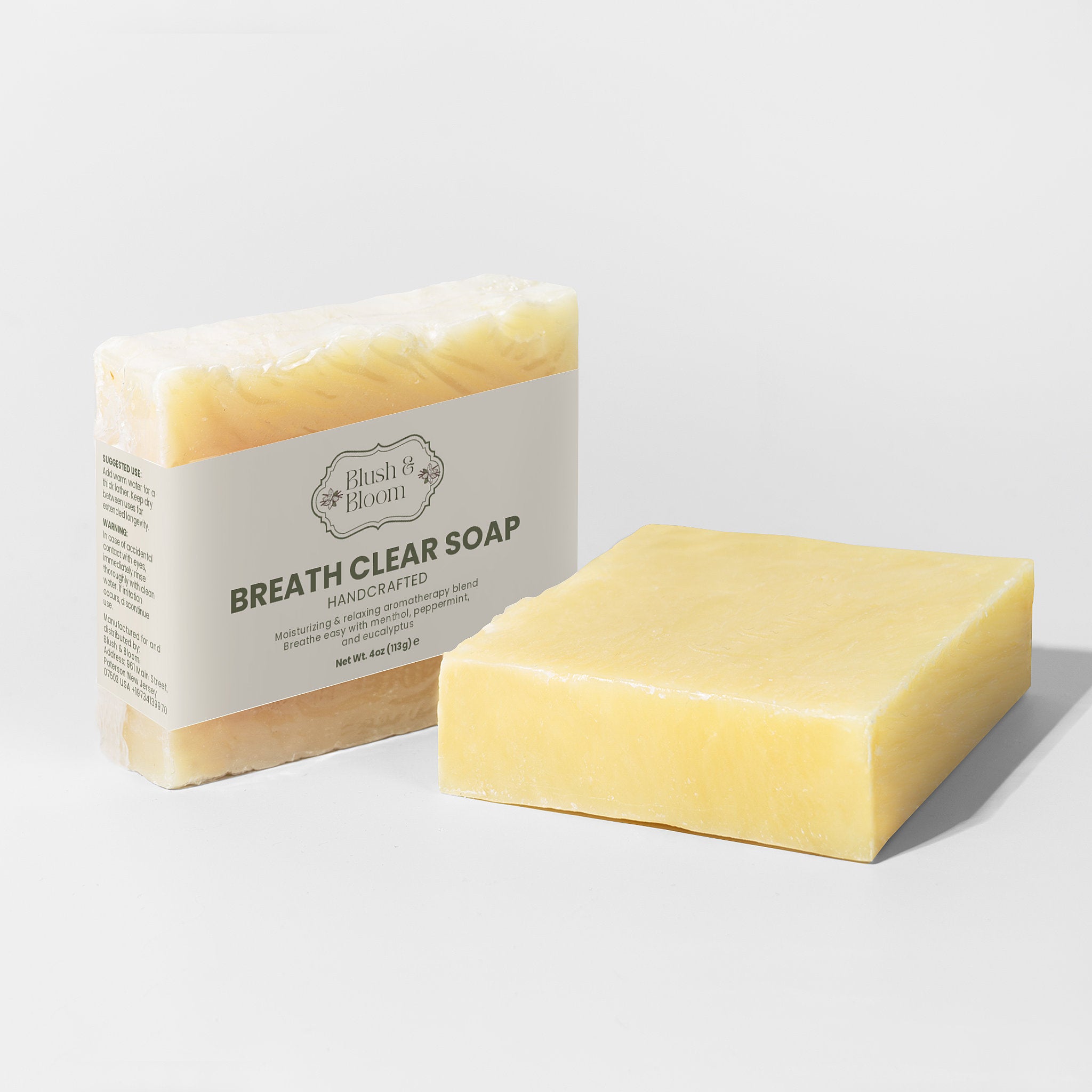 Breathe Clear Soap By Blush and Bloom Care Store US