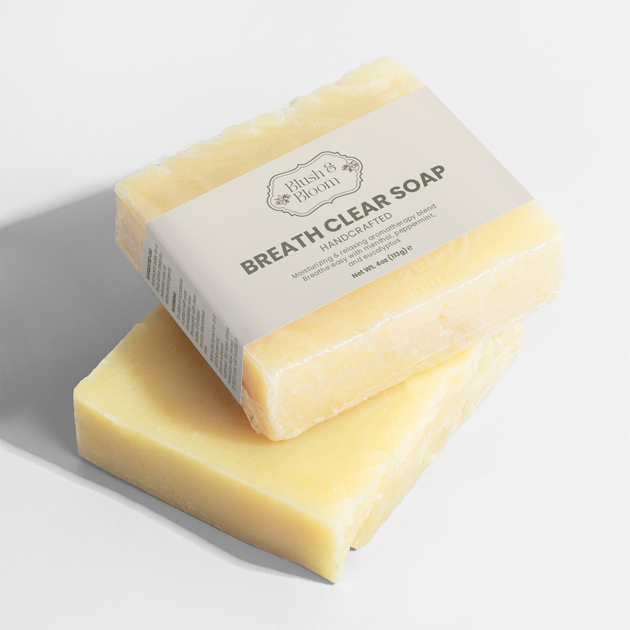 Try Breathe Clear Soap By Blush and Bloom Care Store