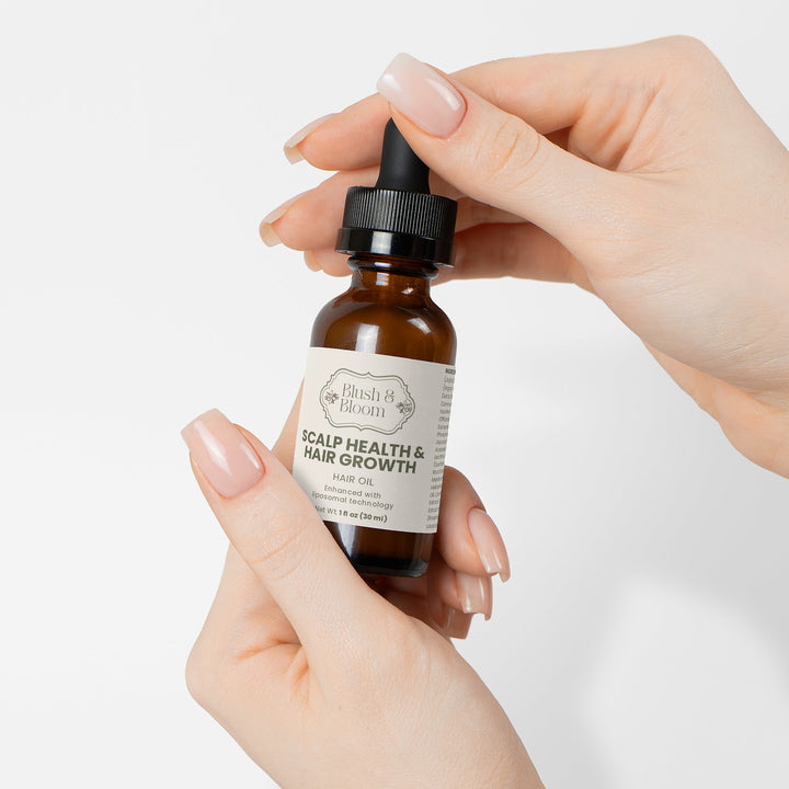 Hair Oil For Scalp Health & Hair Growth Nourish & Strengthen By Blush And Bloom Care US