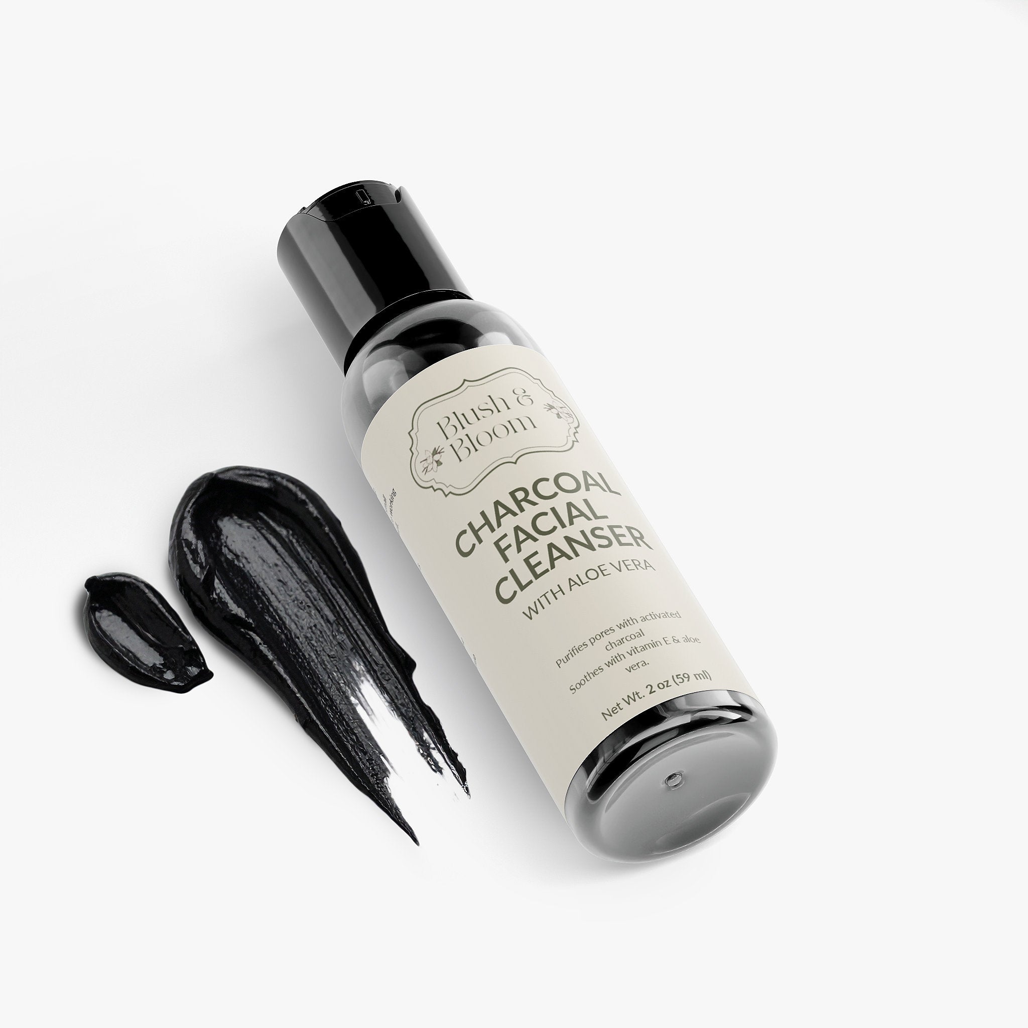 Charcoal Facial Cleanser Shade – Deep Cleansing & Detoxifying By Blush And Bloom Care US