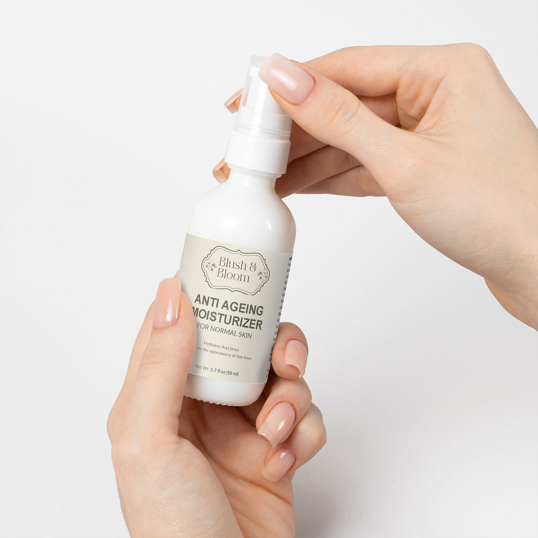 Anti Aging Moisturizer Packaging By Blush And Bloom Care US