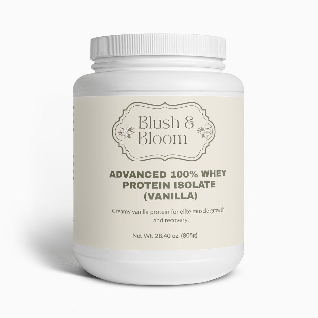100% Whey Protein Isolate Vanilla By Blush And Bloom Care USA