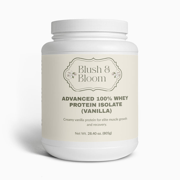 100% Whey Protein Isolate Vanilla By Blush And Bloom Care USA