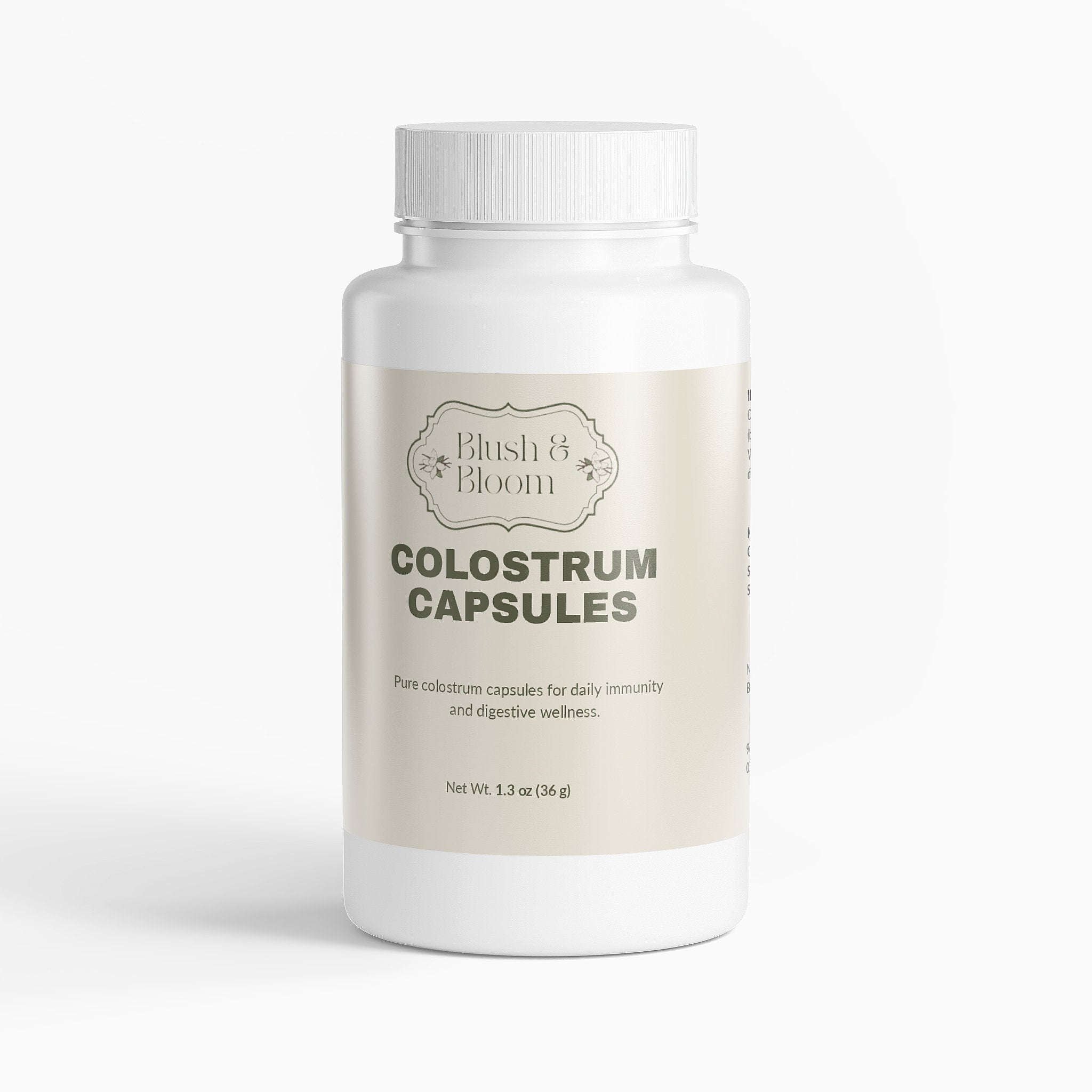 Colostrum Capsules By Blush And Bloom Care Beauty Supply Store US