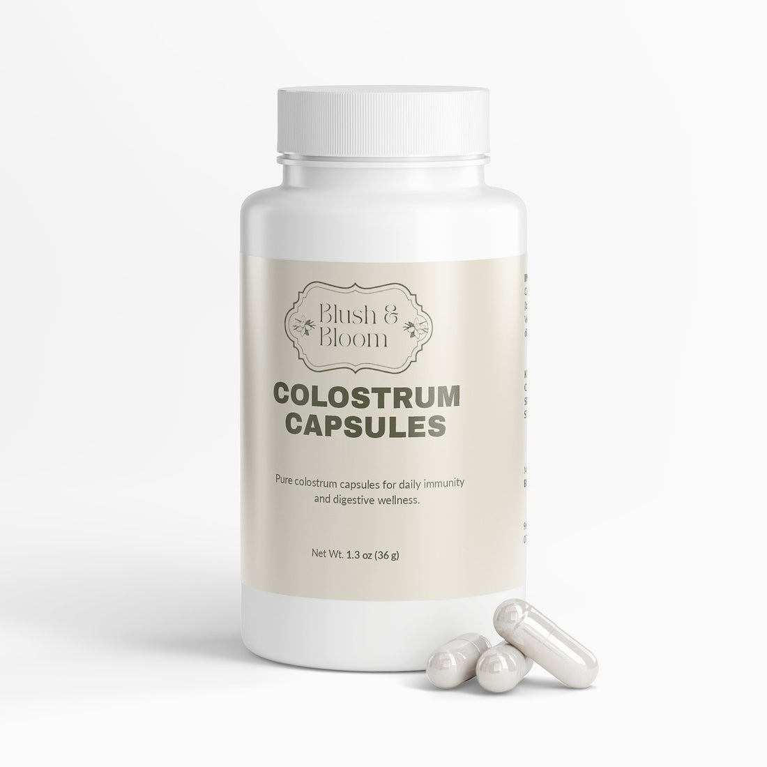 Colostrum Capsules By Blush And Bloom Care Beauty Supply Store USA