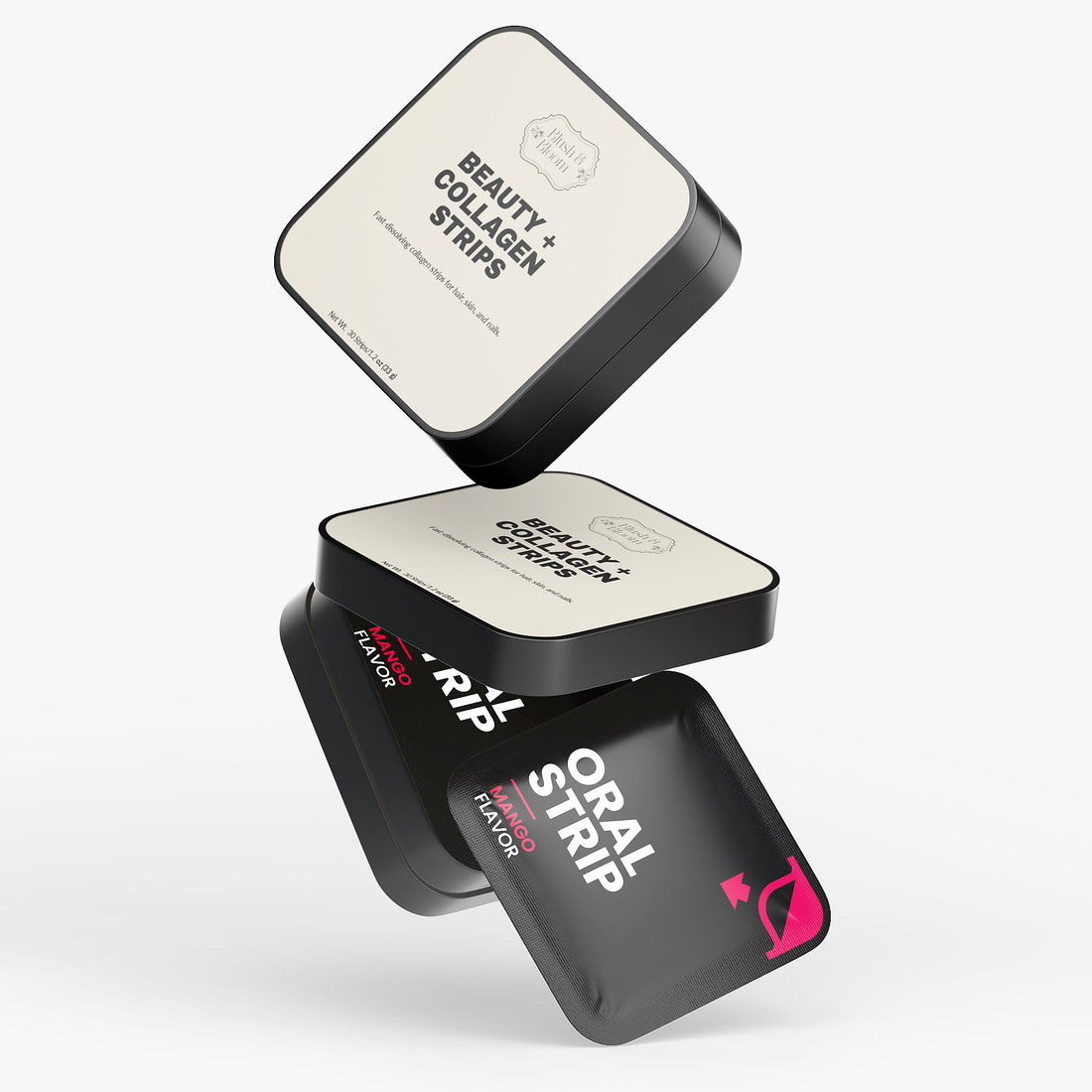 Beauty + Collagen Strips Packing By Blush And Bloom Care US