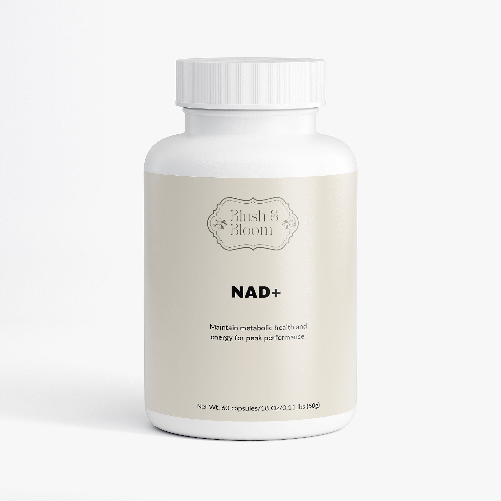 Supplement bottle Of Blush & Bloom NAD+ By Blush And Bloom Care US
