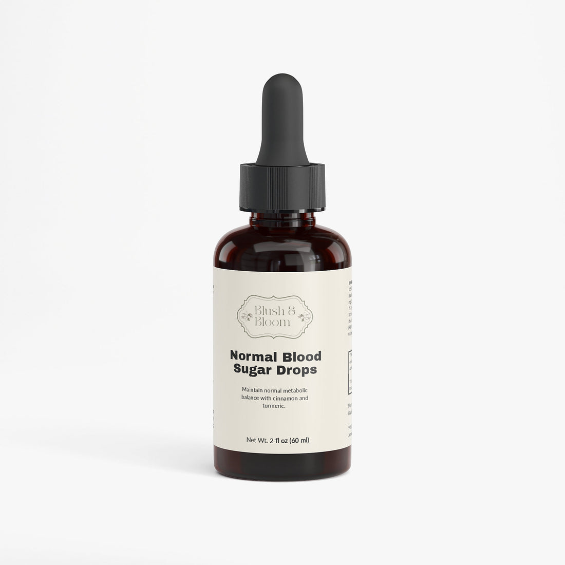 Bottle of 'Normal Blood Sugar Drops' By Blush And Bloom Care Beauty Store US