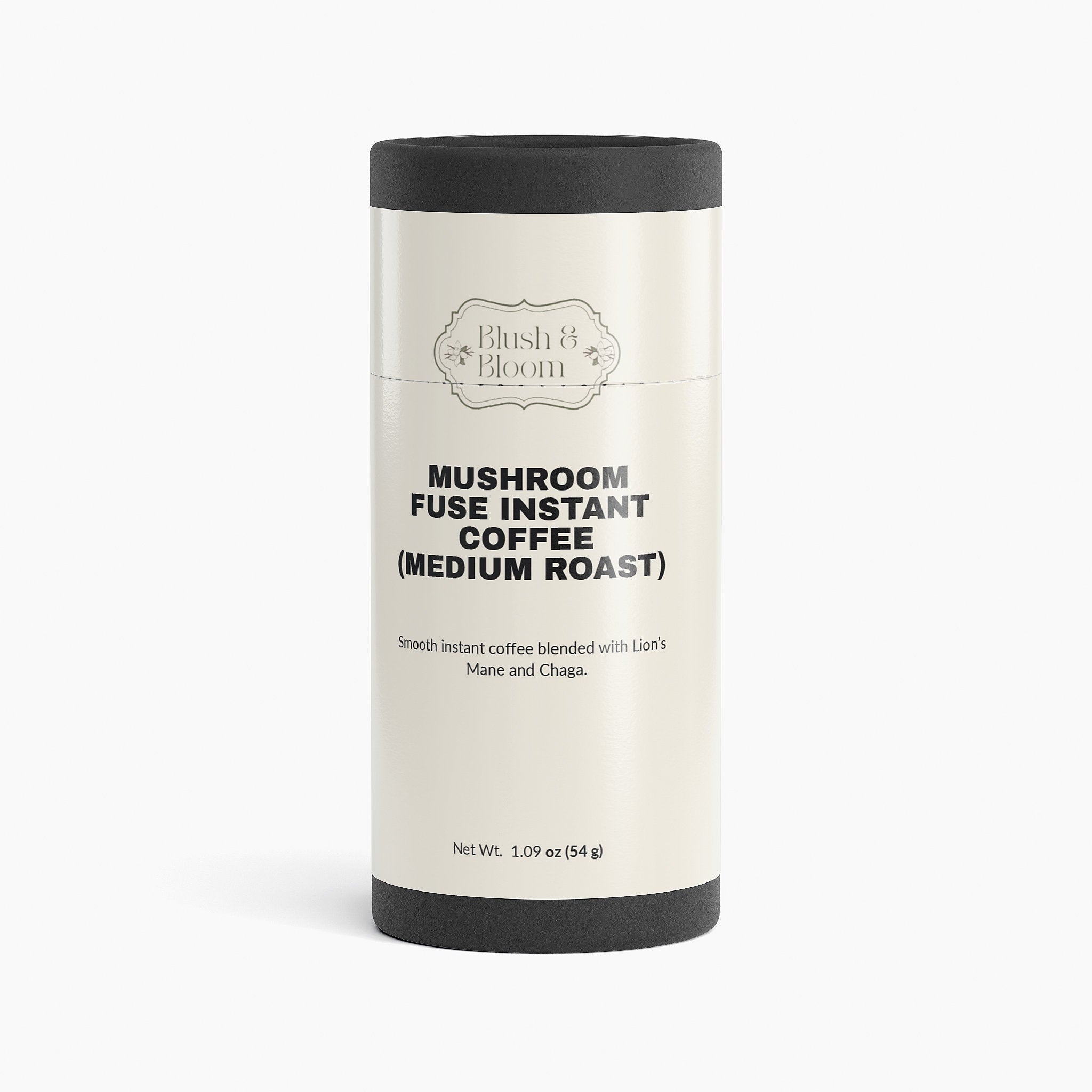 Canister of Blush & Bloom Mushroom Fuse Instant Coffee By Blush And Bloom Care US