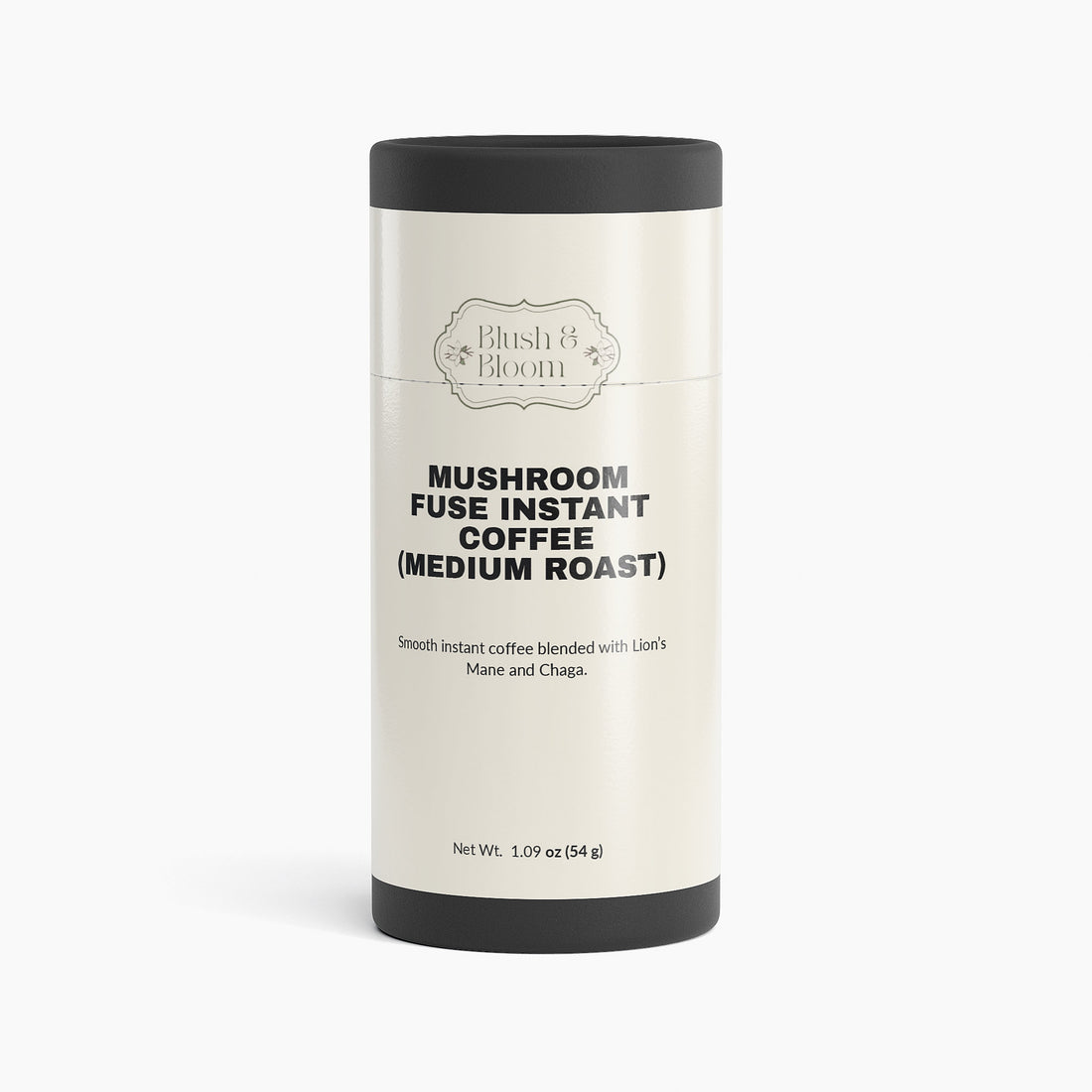 Canister of Blush & Bloom Mushroom Fuse Instant Coffee By Blush And Bloom Care US