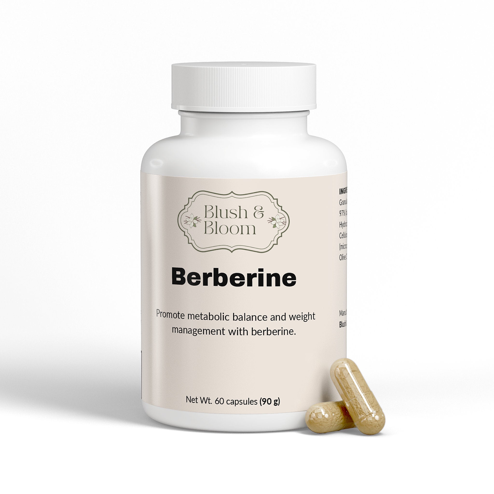 Berberine Capsules For Metabloic Balance By Blush And Bloom Care USA