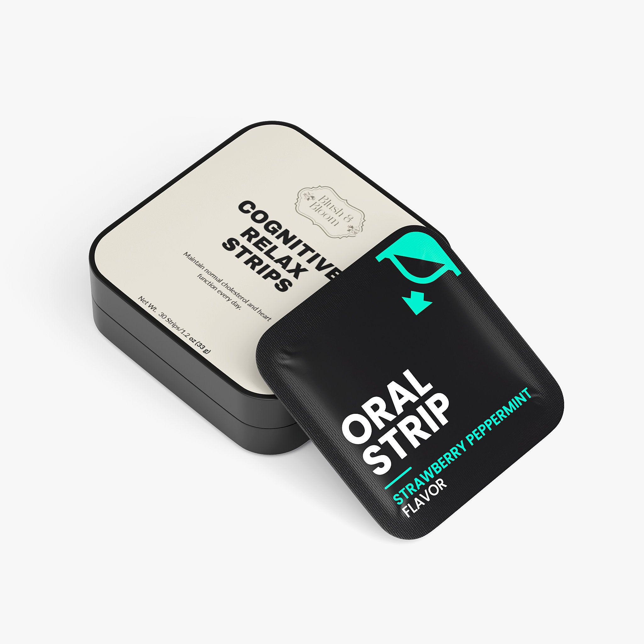 Cognitive Relax Strips for Calm & Focus By Blush & Bloom Beauty Supply Store US