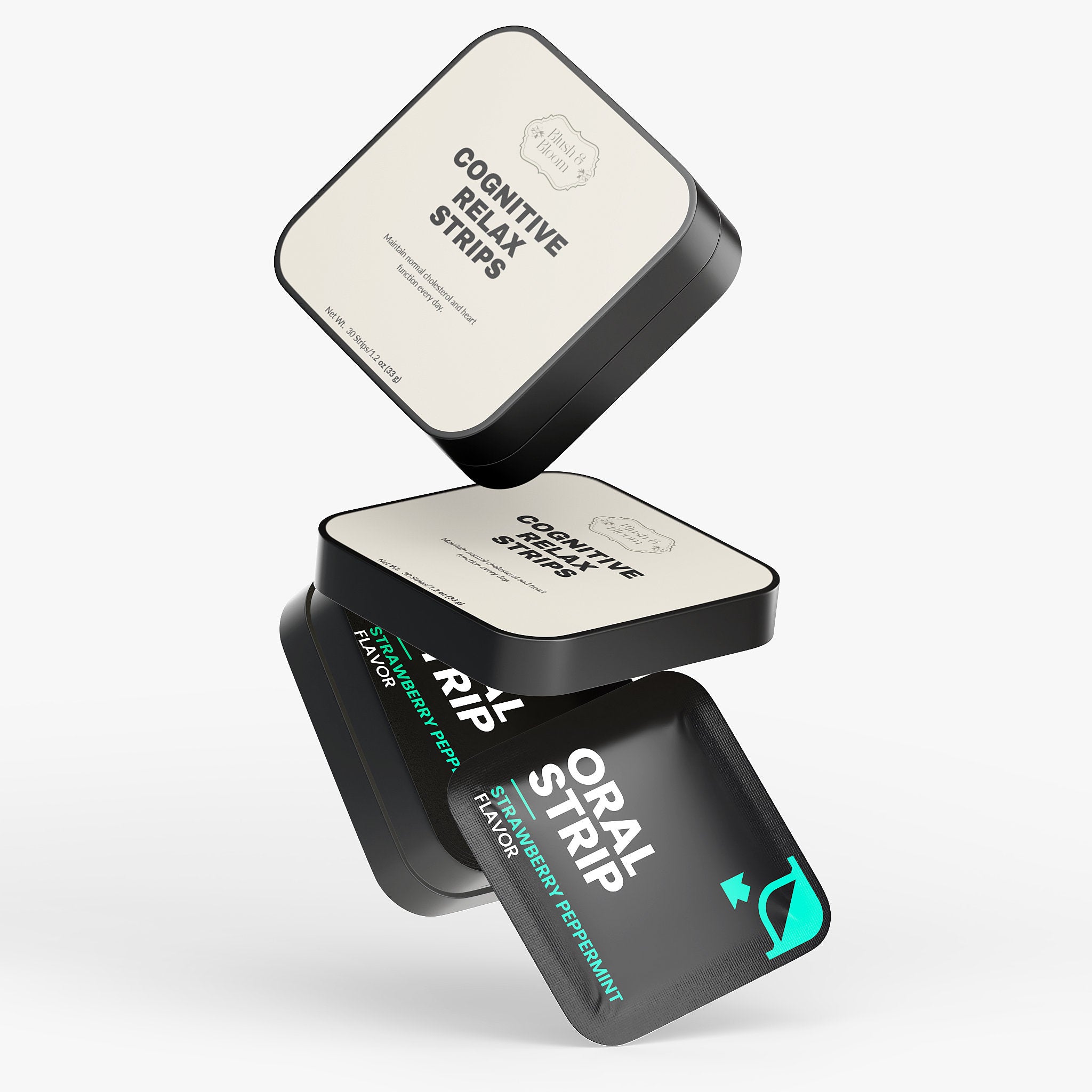 Cognitive Relax Strips For Calm & Focus By Blush & Bloom Beauty Supply Store US