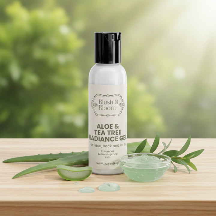 Aloe & Tea Tree Radiance Gel by blush and bloom care
