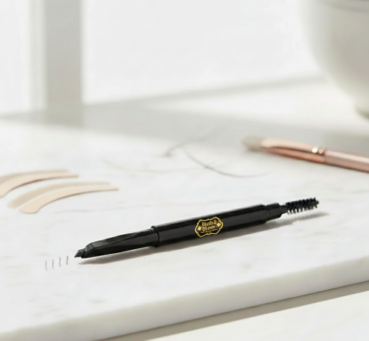 Black Automatic Eyebrow Pencil – Waterproof & Natural Finish