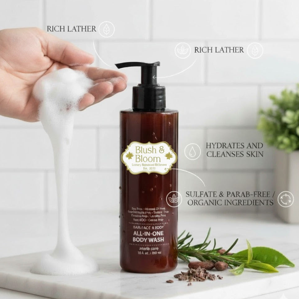 Blush & Bloom All-in-One Body Wash – Gentle, Refreshing Formula