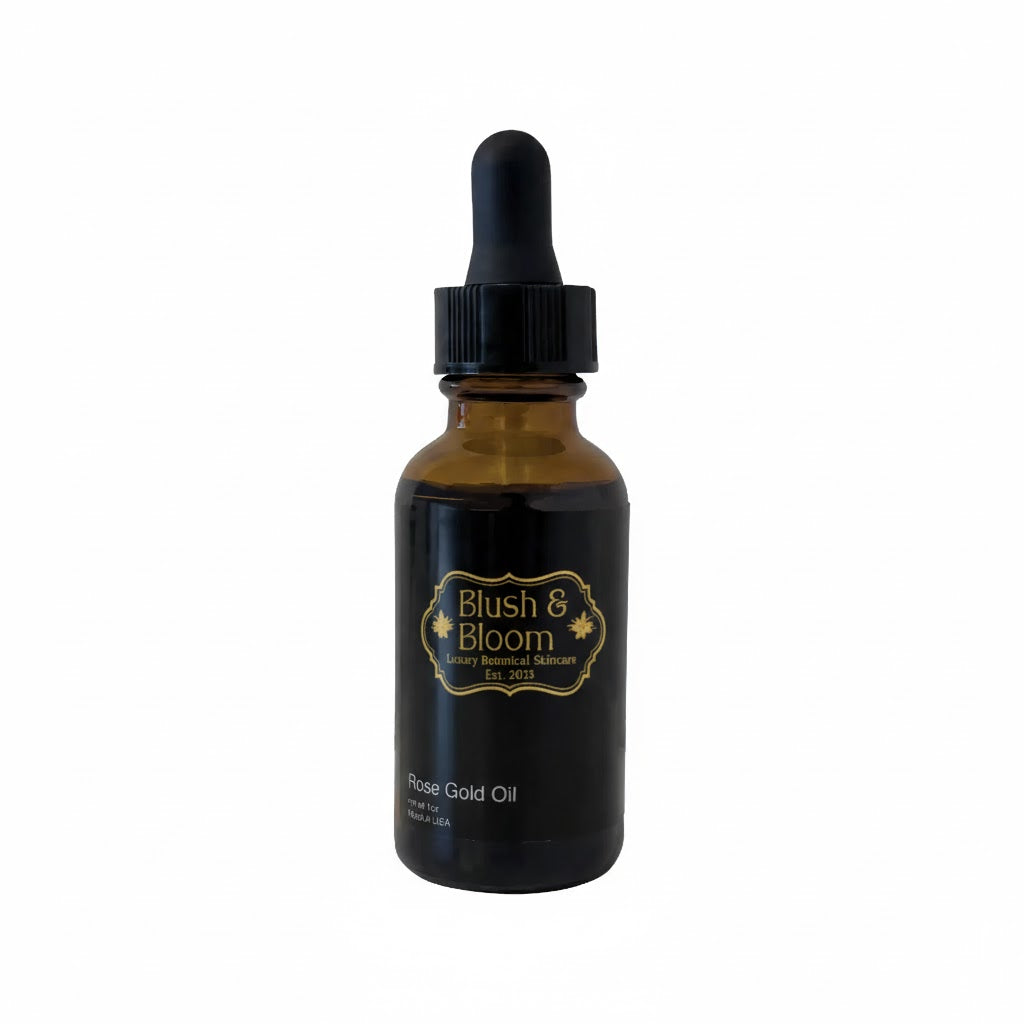 Anti-Aging Rose Gold Facial Oil: Brightening & Firming Serum