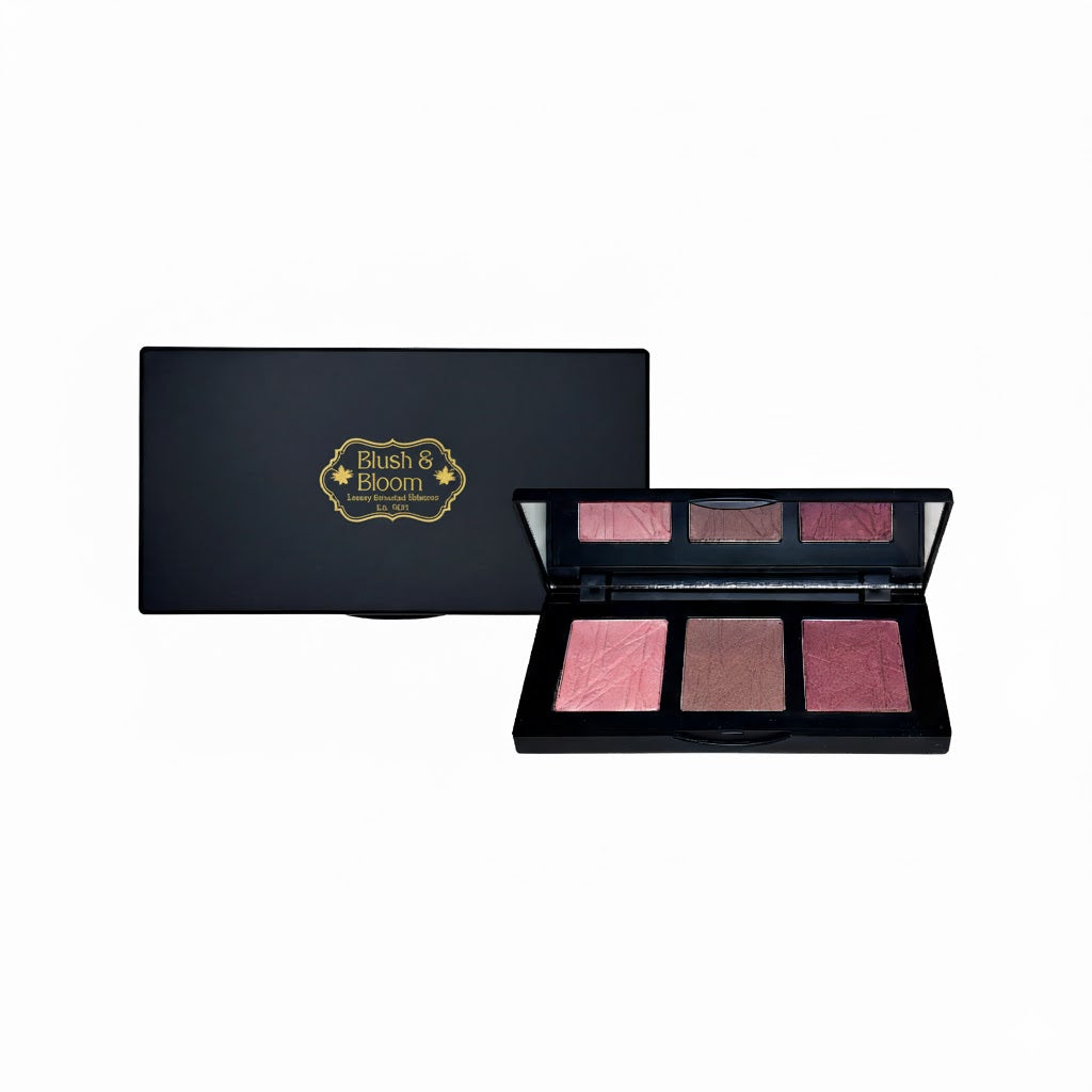 Blush & Bloom Luxury Blush Palette – Multi-Shade Matte & Shimmer Makeup Set